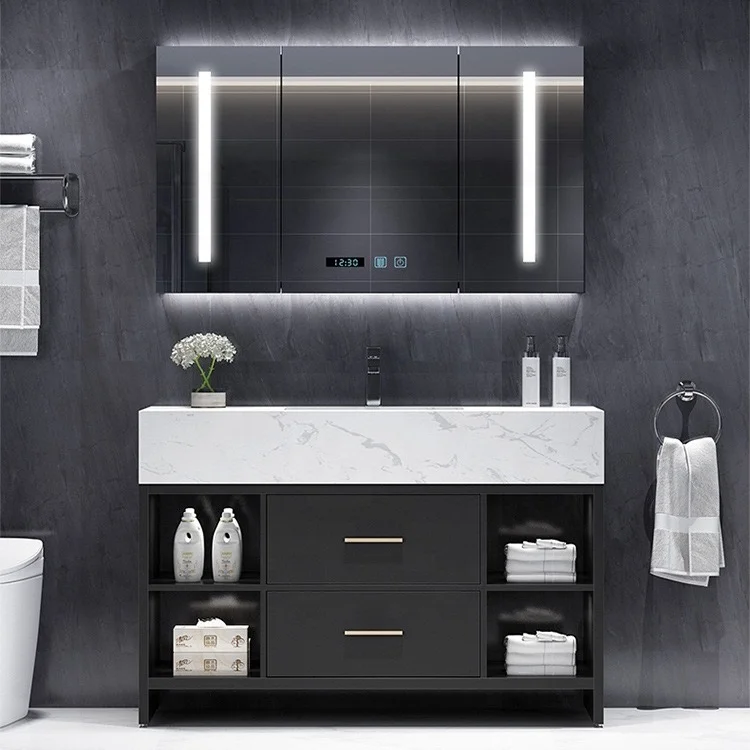 wholesale customized wood bathroom furniture bathroom vanity bathroom cabinet