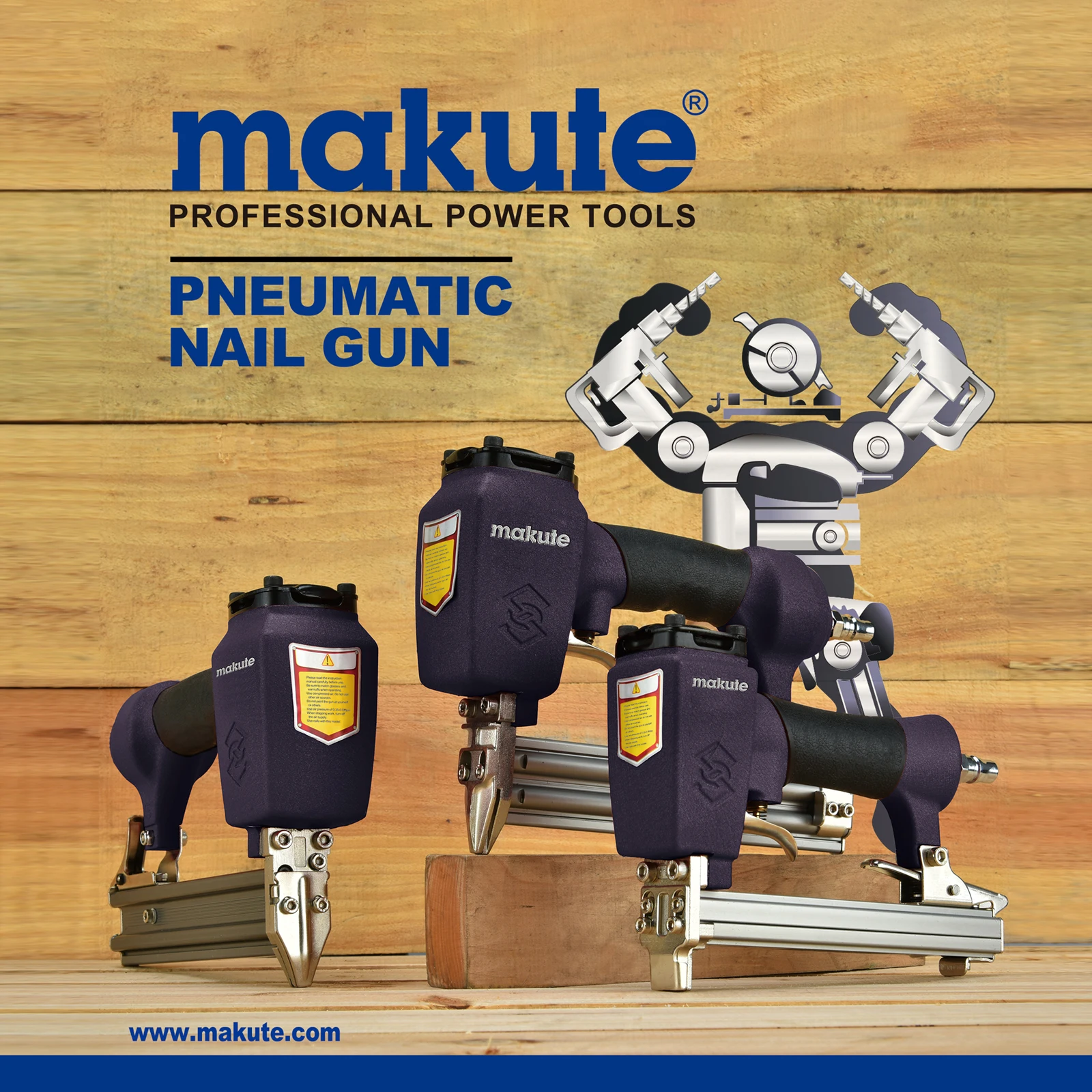 Makute Air Tools Pneumatic Nail Gun