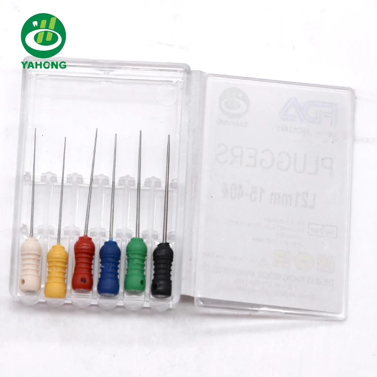 Yahong Dental File Niti Pluggers Flexible Files Endodontic Stainless Steel Pluggers Endo Files Handpiece Hand Niti Pluggers