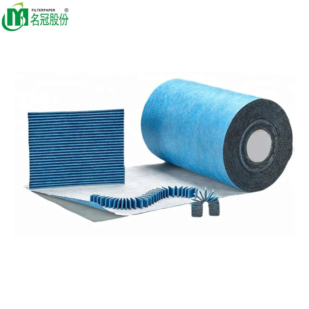 5.33cm/s air flow rate 0.3 micron PP HEPA coconut activated carbon filter material for window filter