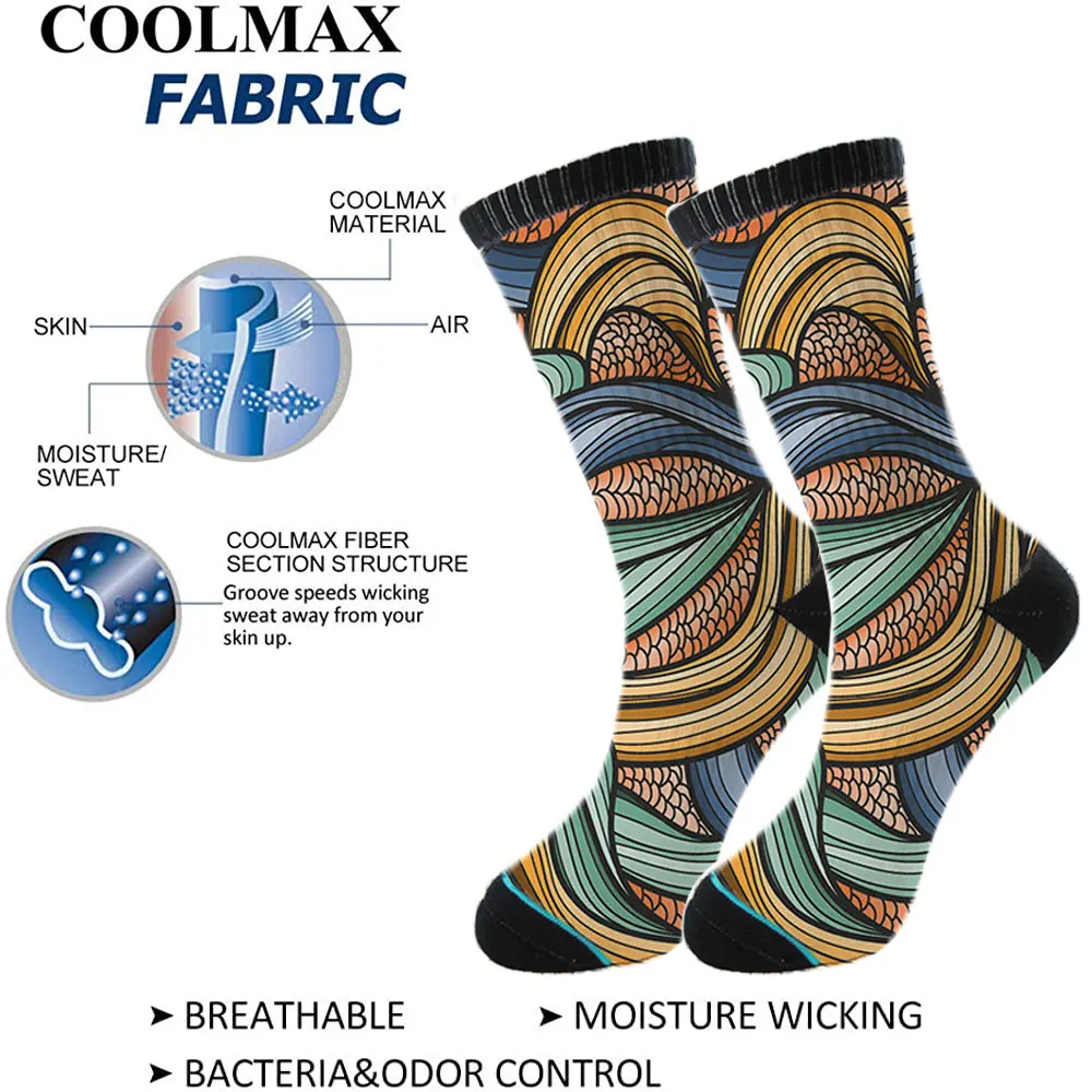 
Customize White Sublimation Blanks Anime socks 3d floral digital printed men custom printed socks 