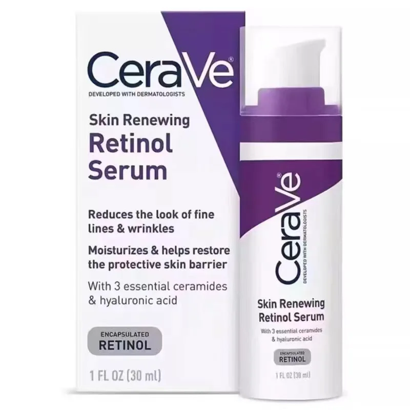 Ceraves 30ML Anti Aging Hydrating Hyaluronic Serum Acid Resurfacing Retinol Skin Renewing Retinol Serum