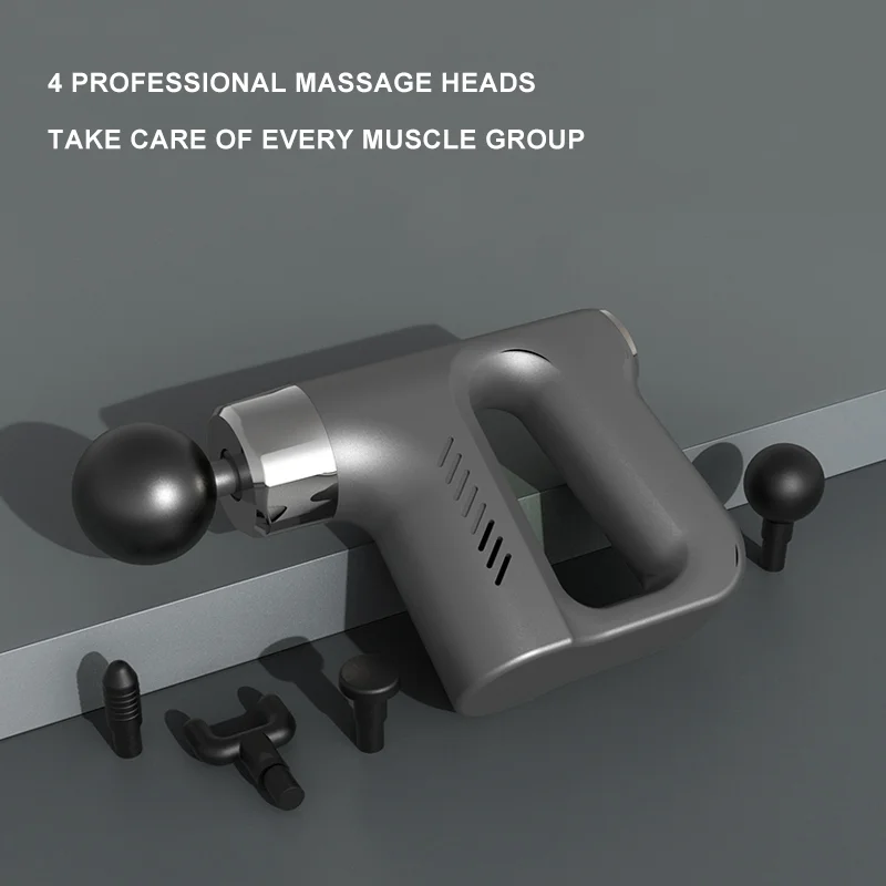 Best Portable KH-740 Body Massager Gun Multi-Handle Mini Fascia Muscle Massage Gun