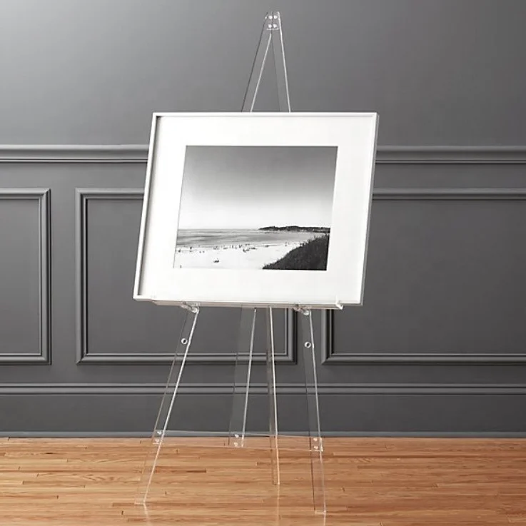 VONVIK Clear Adjustable Acrylic Easel Stand For Wedding Paintings Poster Display Tripod Easel