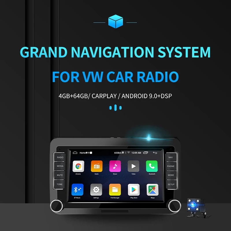4G LTE For Volkswagen/VW/Skoda Octavia golf touran passat B7 b6 jetta polo tiguan Android 10 Car radio dvd GPS autoradio audio