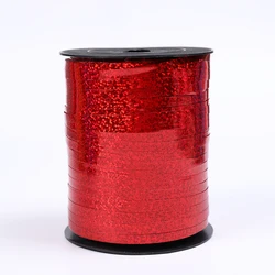 5 мм * 500Y, оптовая продажа, подарочная упаковка, цветная Голографическая лента для завивки шаров