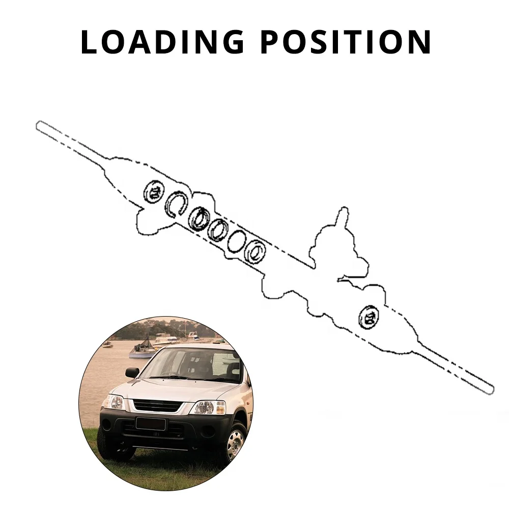 NiceCNC Rubber Power Steering Pump Rack Oil Seal Repair Kit For Honda Accord 1998-2007