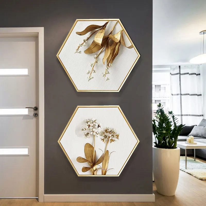 Современная декоративная картина красивых растений в скандинавском стиле на заказ с принтом на холсте, Настенный декор, картина маслом