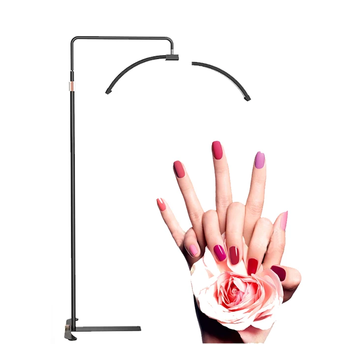 360 degree rotating half moon lamp 40w dimmable light stand floor lamp salon nail tattoo beauty equipment