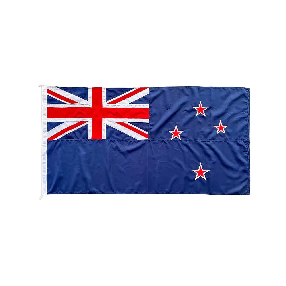 210D Nylon 3X5ft Embroidered New Zealand Flag