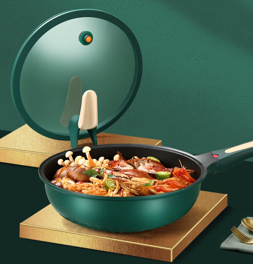 Экологически чистая медицинская каменная плита, долговечная износостойкая сковорода для низкого давления