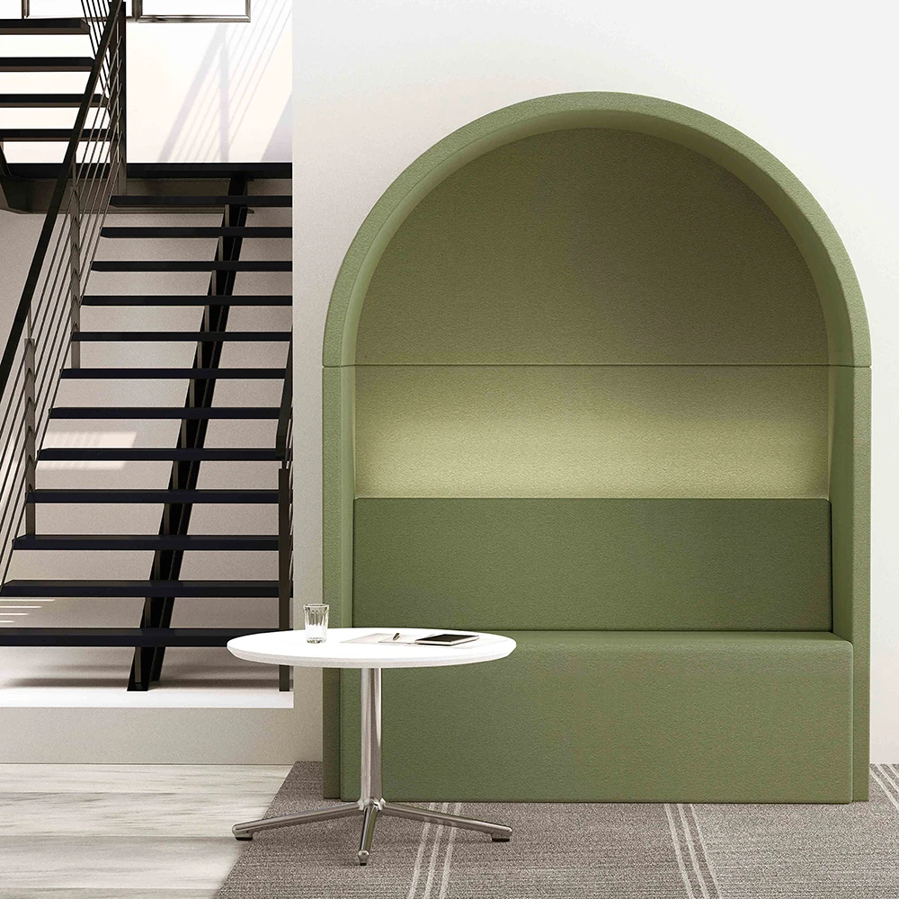 Office Room Telephone Booth High Back Sofa Booth Privacy Pod Office Furniture Sofa Set Meeting Booth