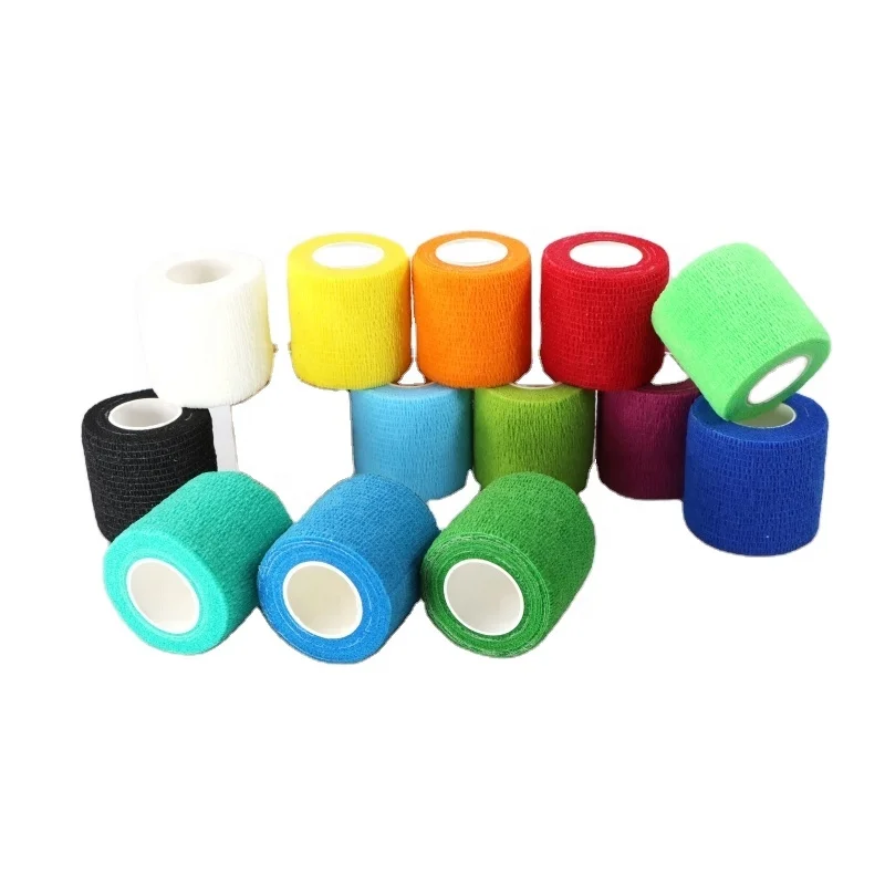 first aid elastic wrap bandages cohesive adhesive grip tape Cohesive Bandages