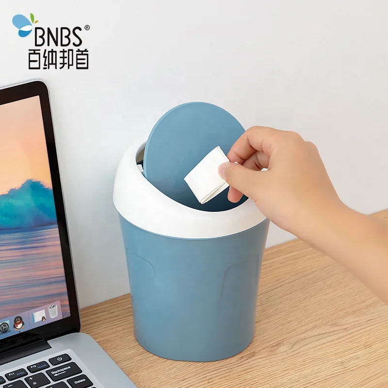 Hot Sale Household Office Plastic Countertop Desktop Small Garbage Trash Can Waste Bins with Lid