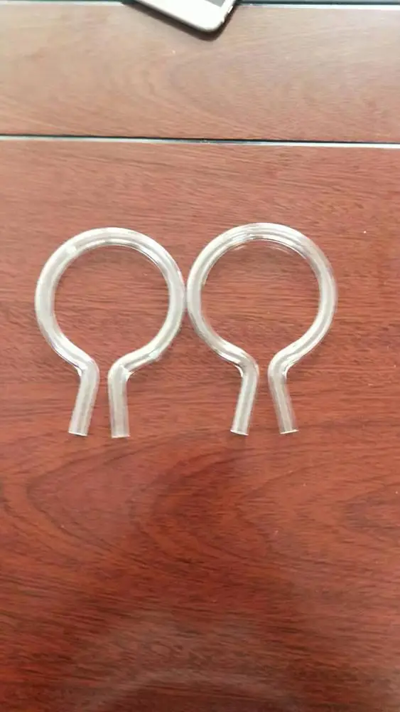 Custom   different sizes bent shape borosilicate glass tube quartz glass tube quartz pipe