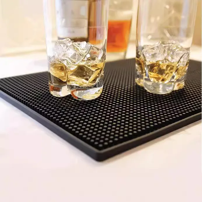 Customized PVC soft rubber bar mat rectangular thickened bar mat non-slip, wear-resistant, waterproof and drainable