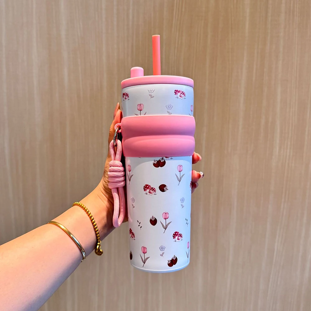 Custom Logo 20oz 30oz Tumbler Insulated Travel Coffee Water Mug Thermos Stainless Steel Vacuum Cup With Lid