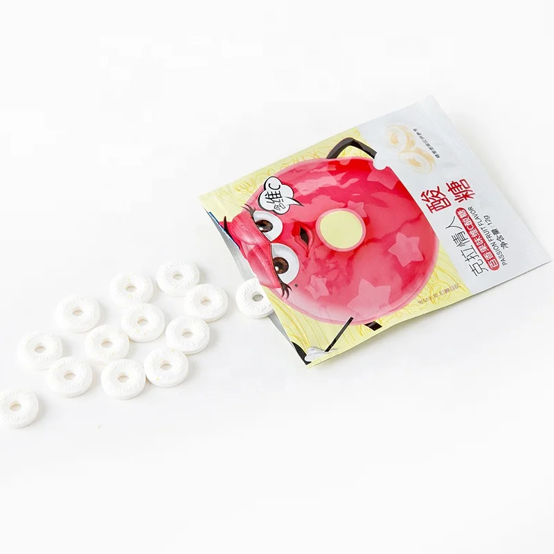 Sour Hard Candy Passion Fruit Flavored candy press candy sweets confectionery candies manufacturer OEM ODM