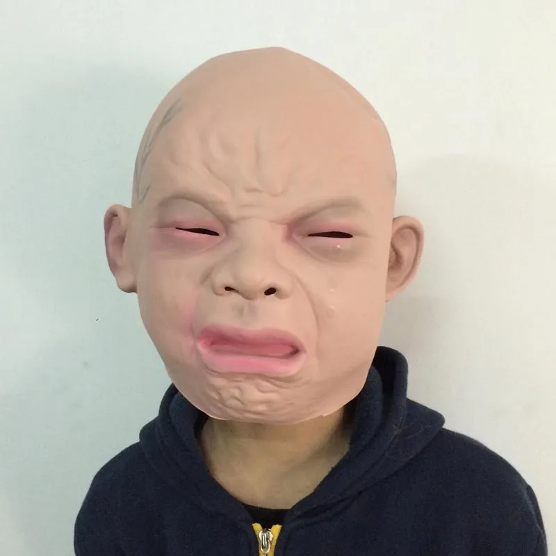 2024 New Design Halloween Costume Party Latex Cry Baby Mask