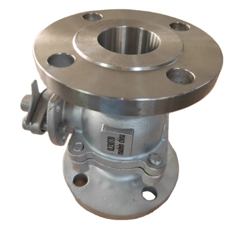 CF8/CF8M 2-PC Ball Valve Flange End DIN Direct Mounting Pad SS304/316L