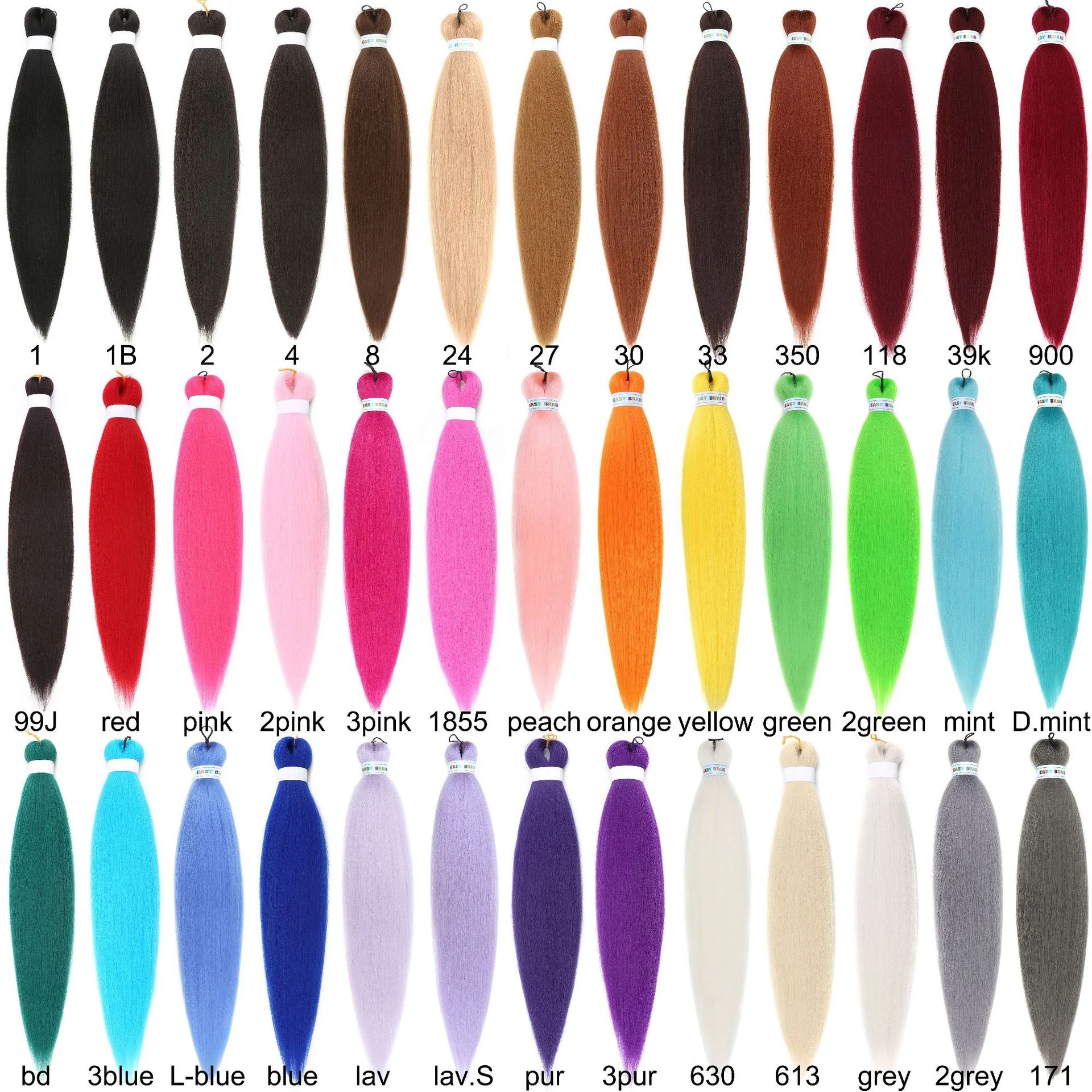 Sample Free NO MOQ LOGO Custom wholesale xpression prestretched braiding hair