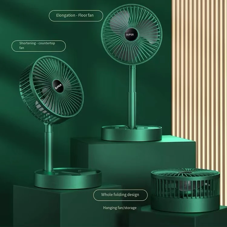 Selling Cool Folding Telescopic Fan Practical Mini Table Fans Portable Dc Motor Table Fan Outdoors