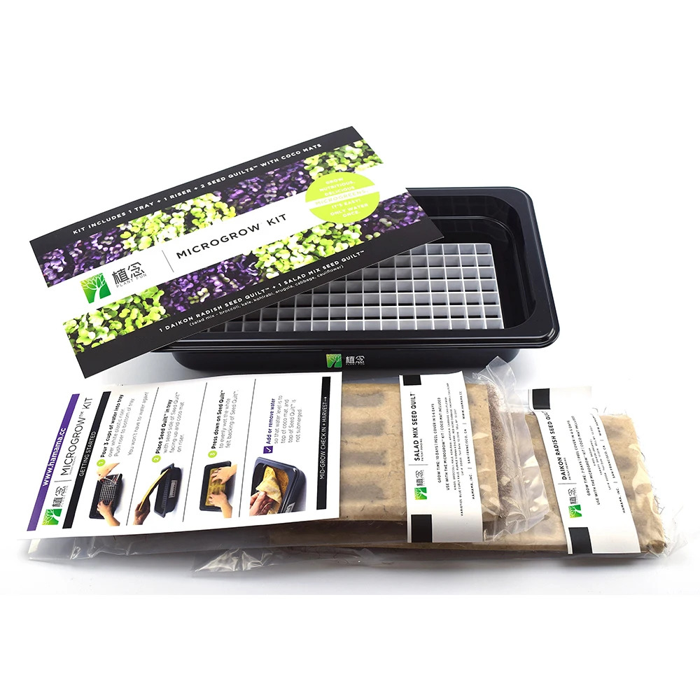 Amazon hot selling easy microgreen for growing microgreens at home with planting tray