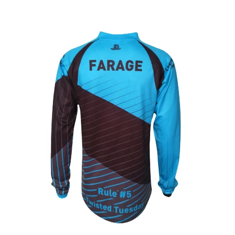 Custom Made Bike Clothing Mens Black Mtb Downhill Mountain Bike Jersey for Distributor