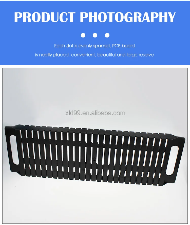 2021 new l style box smt reel storage pack 480*140*35mm circulation rack hard antistatic h type pcb tray esd