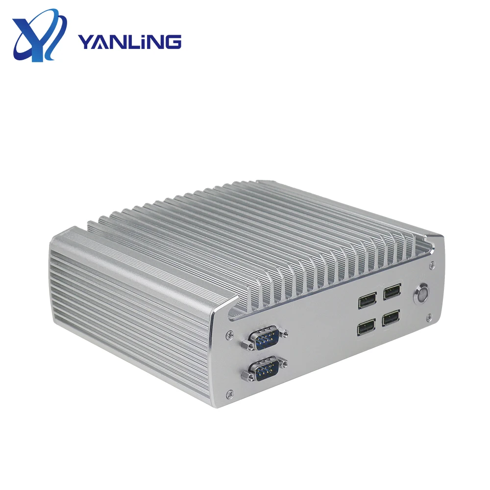Прямые продажи Безвентиляторный алюминиевый Встроенный ПК 1 * внутренний разъем LVDS промышленный компьютер