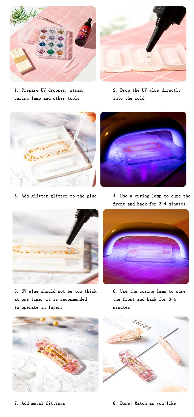 No Yellowing Curable Crystal Clear Ultraviolet New Handheld Led Light Hard Uv Resin Glue