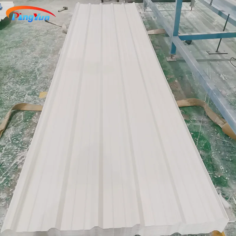 Heat Resistance Upvc Trapezoidal Roof Sheet Pvc Plastic Roof Tile for Wall Cladding
