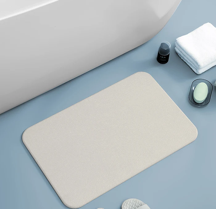 China manufacturer diatomaceous earth bath mat OEM color