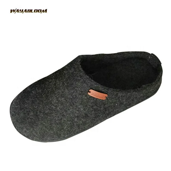 New Wholesale Anti-slip Men's Slippers Home Fashion Casual Felt Slippers PVC Winter Warm Cotton Men Flip Flop Slipper Shoes