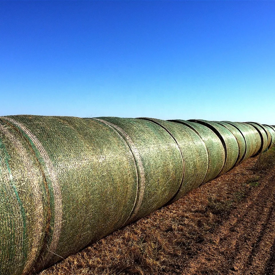 Биоразлагаемой упаковки рулонов сетка для сельского хозяйства, соломы, силоса пакетировочный