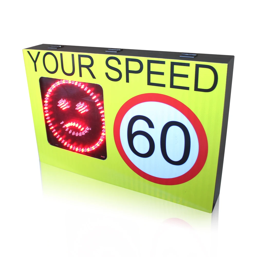 Smile Face Radar Speed Sign With Built-in Radar Speed Measurement Module On Sales
