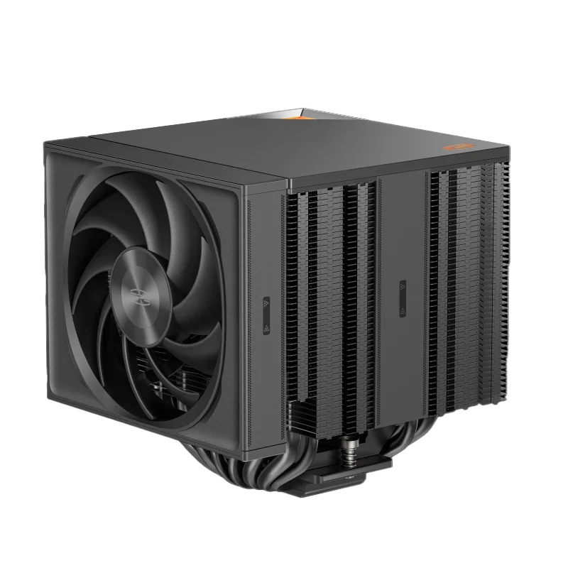 PCCOOLER RZ820 Black CPU air-cooled radiator 8 heat pipe/twin tower/14cm big fan/metal anode top cover/support 1700AM5