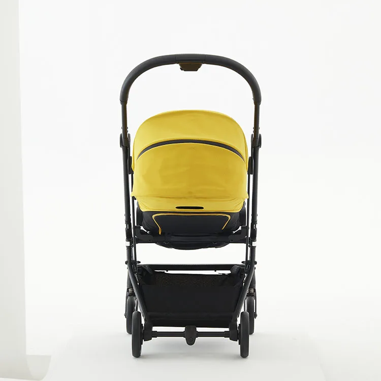 2022 certificated easy folding baby stroller with high elastic shock absorber PU wheel