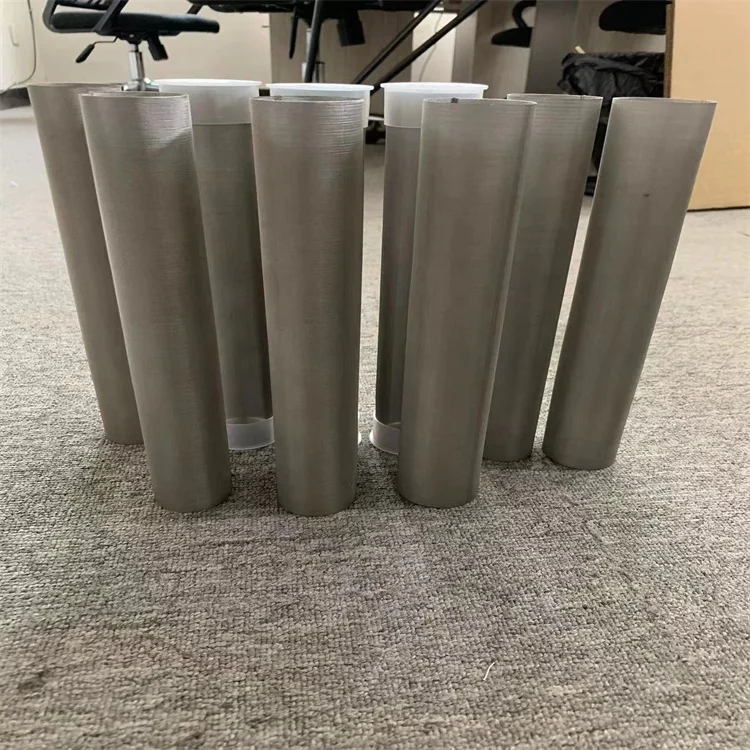 25 50 100 120 150 200 Micron SUS304 316 SS Stainless Steel Wire Mesh Cylinder Filter Tube
