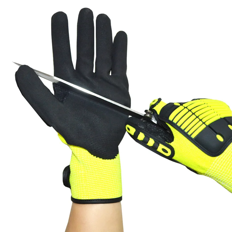 Custom Mechanic Gloves Working Impact Resistant Gloves TPR