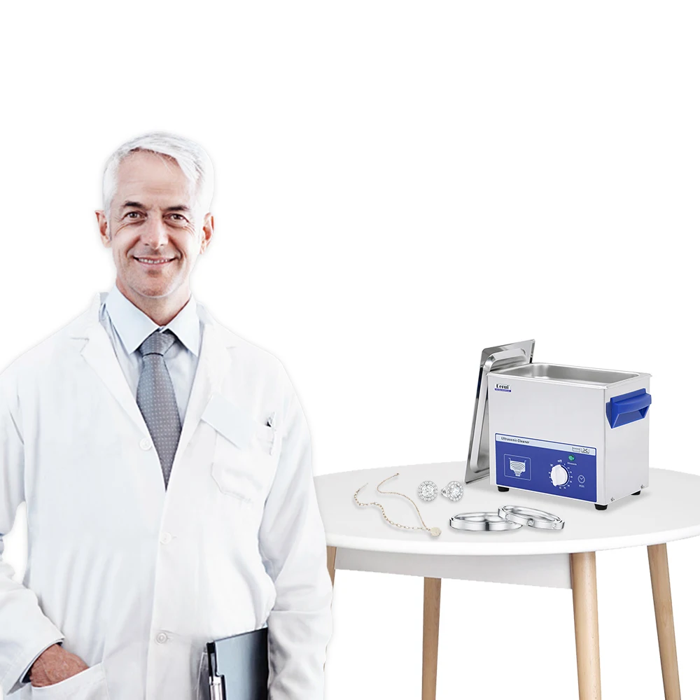Derui wholesale price mini portable 40khz ultrasonic jewelry and denture ultrasonic cleaner