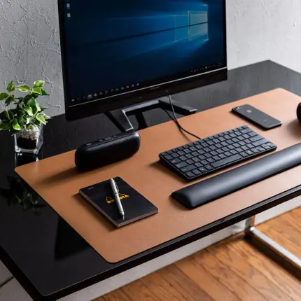 Office Desk Pad Pu Leather Large  Leather Desk Pad Waterproof Laptop Writing Desk Mat