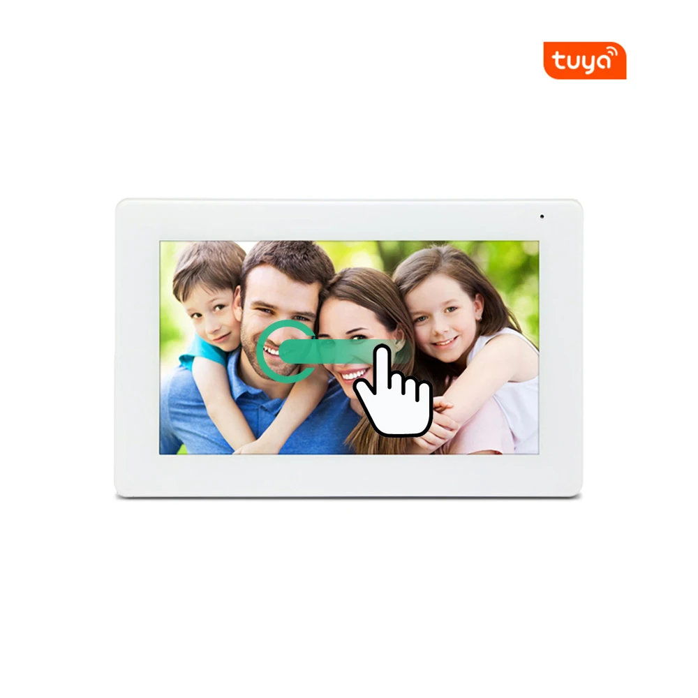 factory promotion tuya home automation wifi sip ip video door phone intercom fingerprint IC card for 2/3/4 family