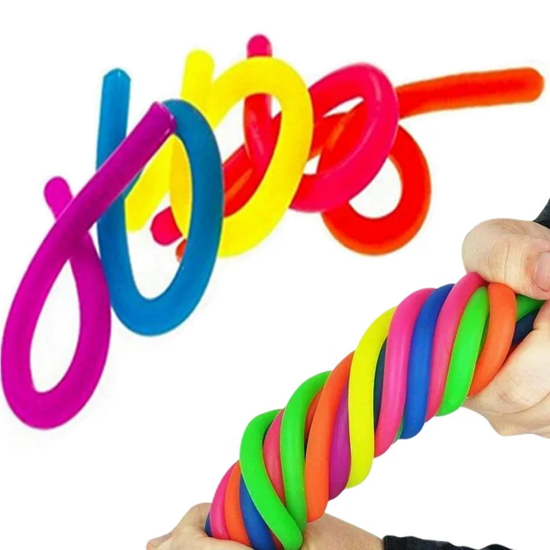 Amazon Hot Anti Stress Toy Stretch Rope Fidget Sensory Toys Autism Toys For Kids Adult