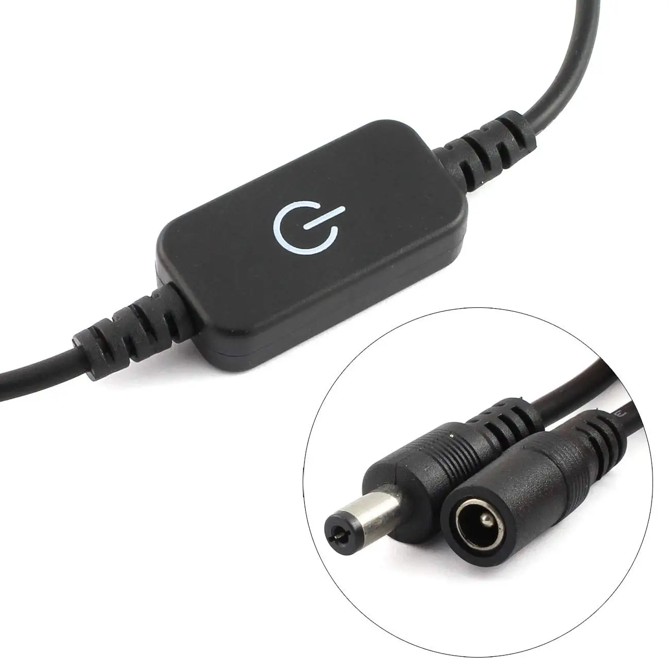 eSann LED Dimmer,LED Single Color Dimmer Controller DC 12V,Black DC Mini LED Dimmer Touch Switch