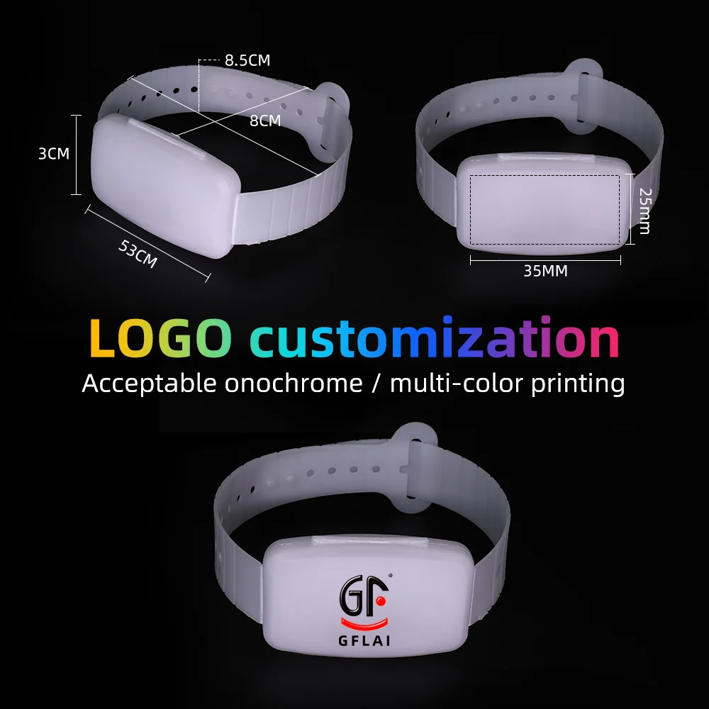 LED Xylobands Bracelets with App Control Custom LOGO Wristband Party Supplies Pulsera LED Bracelets for Weddings Quinceaneras