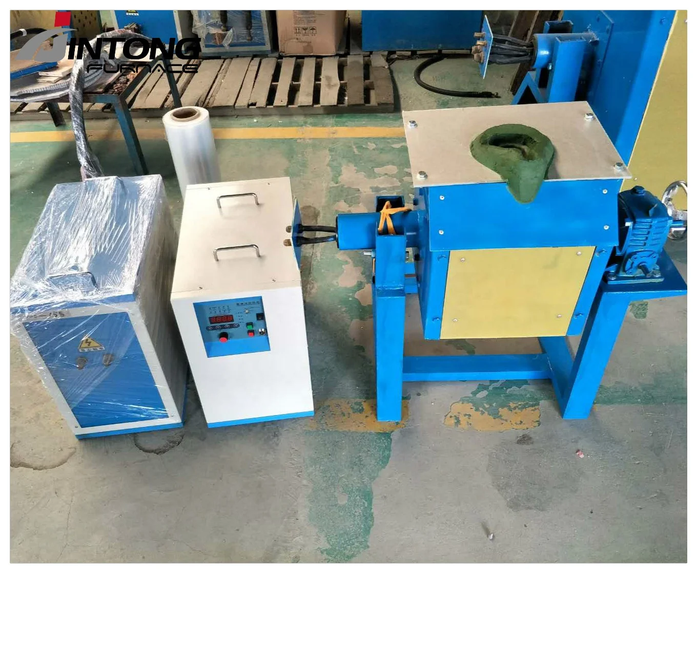 Factory Price 25KW 5KG Scrap Steel and Steel Induction Melting Furnace