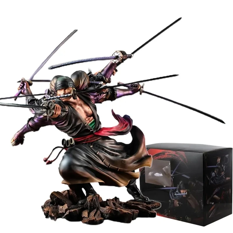 HNSC2023 New Style Roronoa Zoro 26cm Anime Figure Monkey D. Luffy PVC Action Model Doll Toys GIFT For Collection