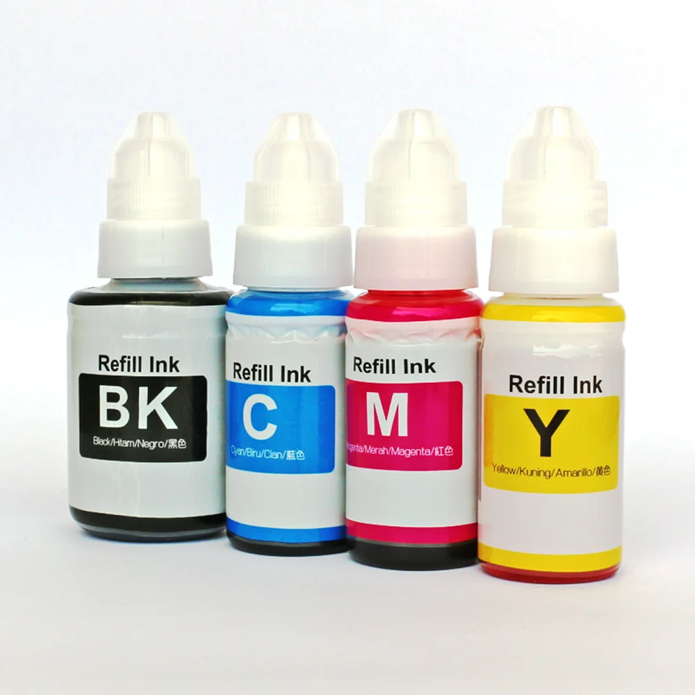 ink bottle for canon GI-490 GI490 GI 490 Premium  Water Based Bottle Refill Ink For Canon Pixma G2400 G2410 G2411 G3411 Printer