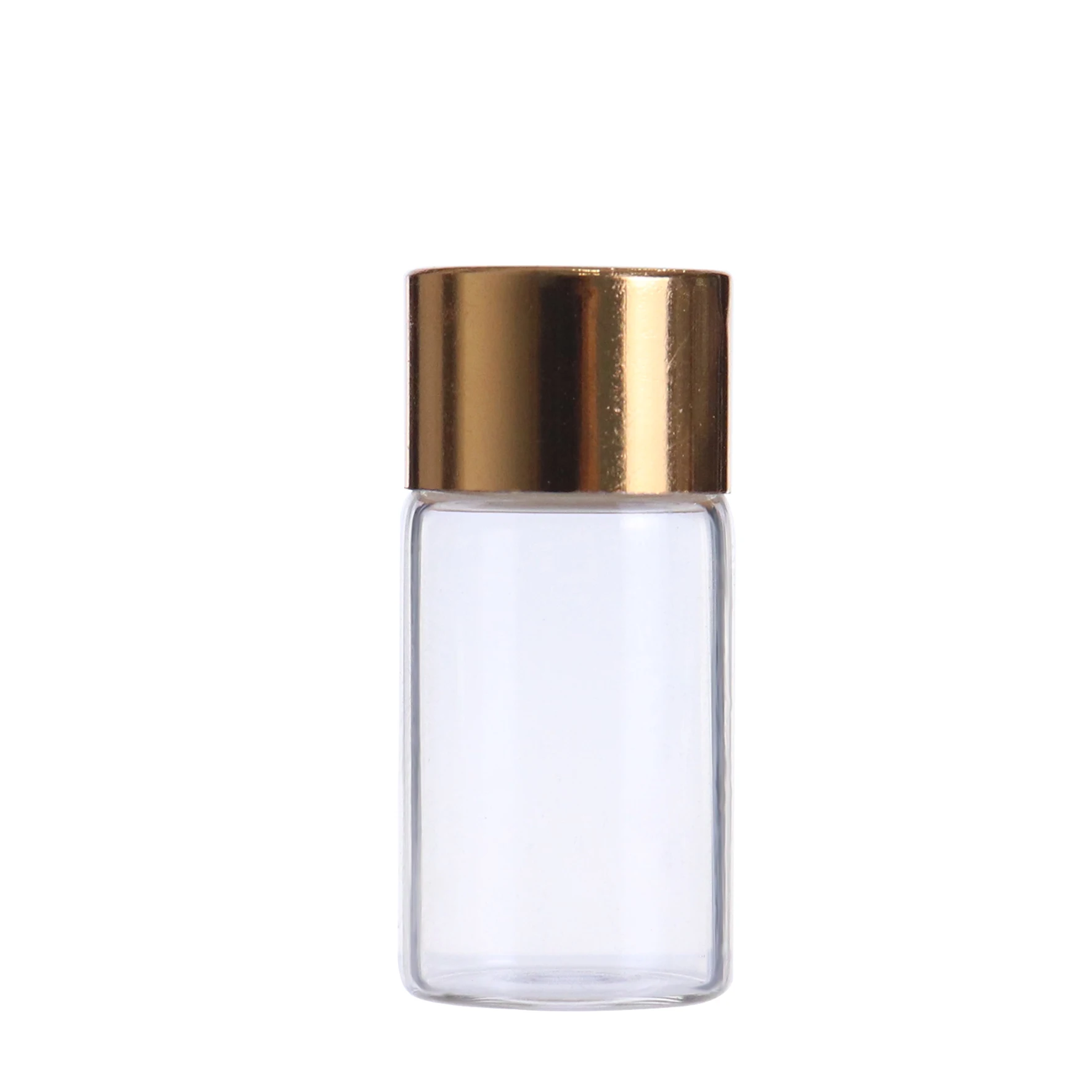 Perfume Tester Glass Bottle 0.5ml 1ml 2ml 3ml mini glass bottle with black screw cap plastic orifice reducer small glass vial